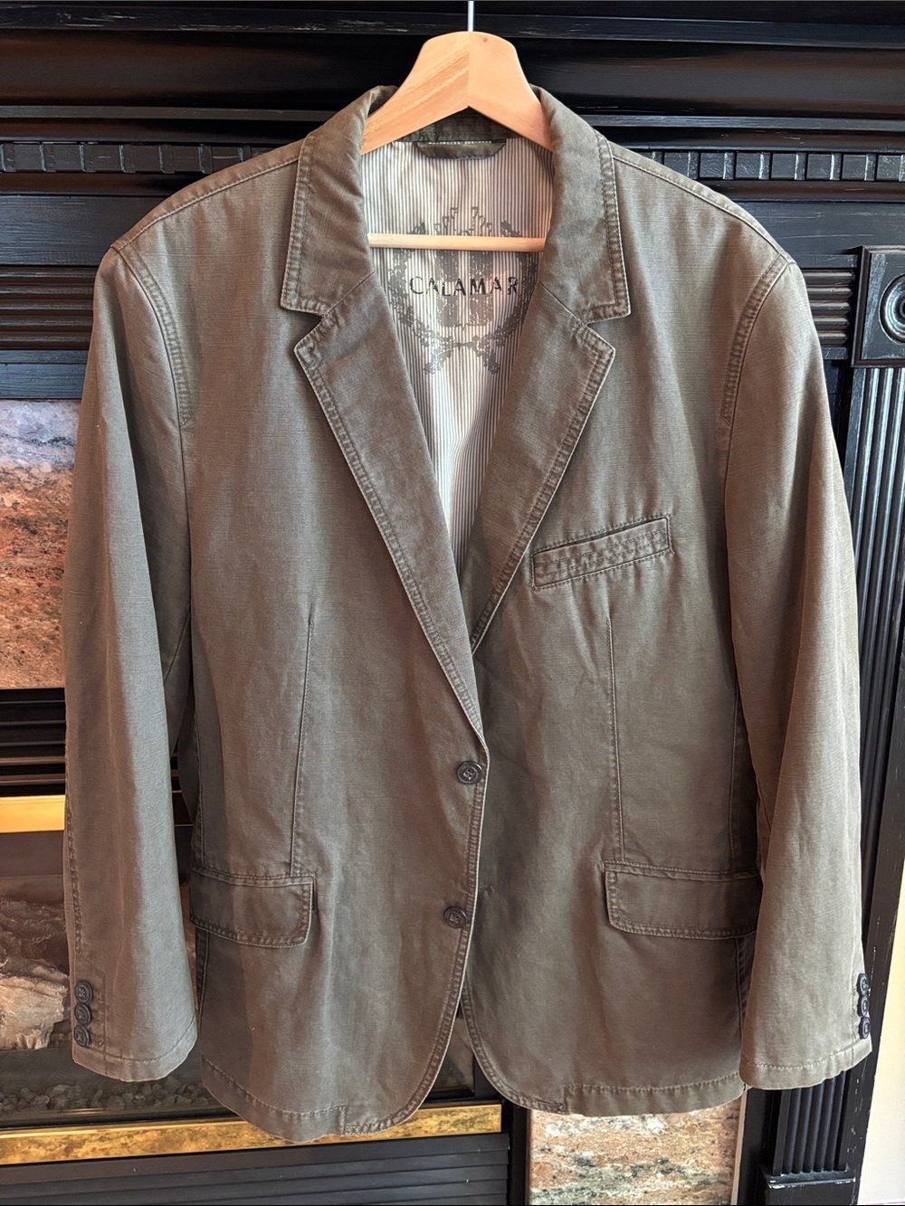 Calamar Germany Men's Olive Brown Casual Lightweight Blazer Size 26 Germany